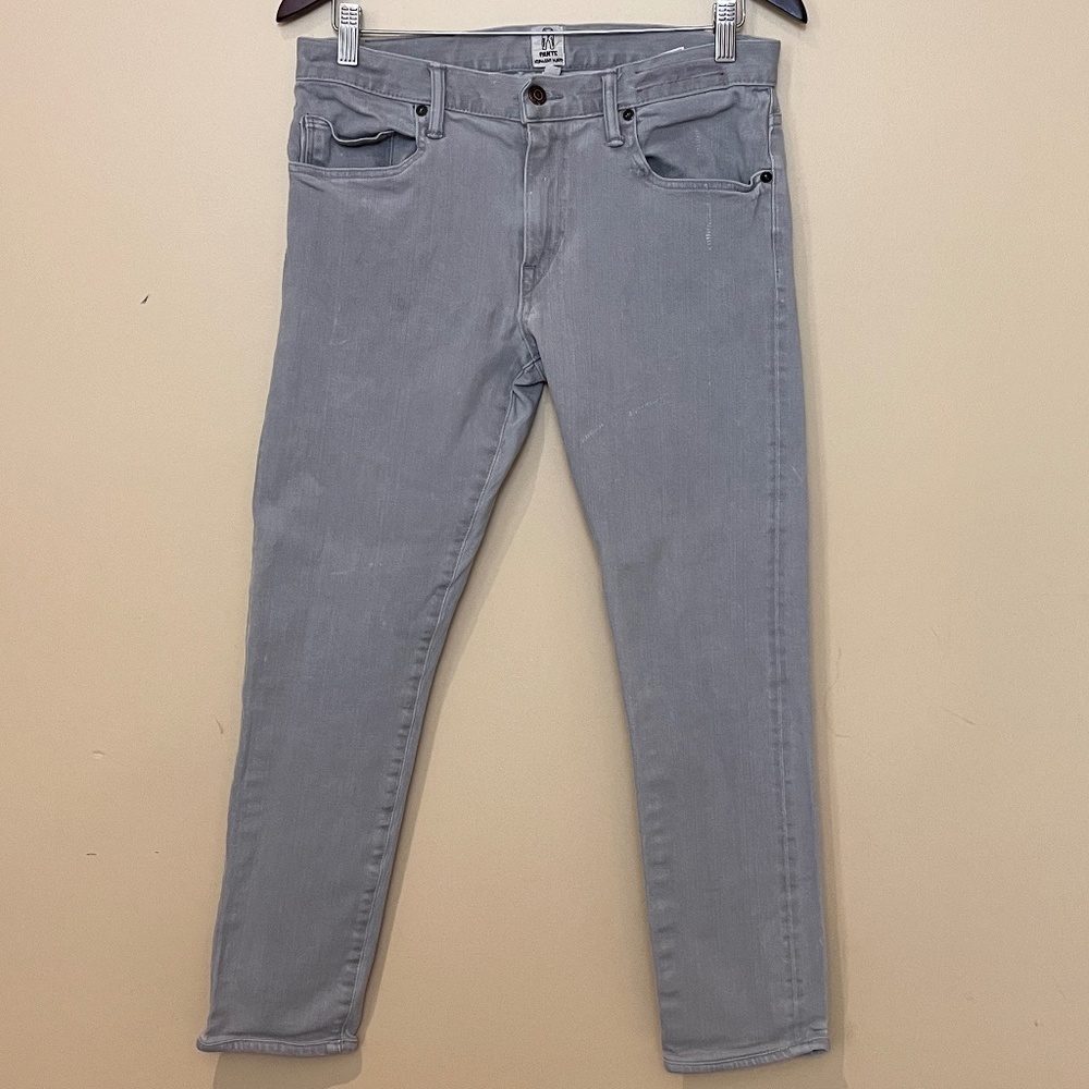 Hiroshi Kato The Needle Skinny Selvedge Jeans - Men's Size 32 X 27 - Gray